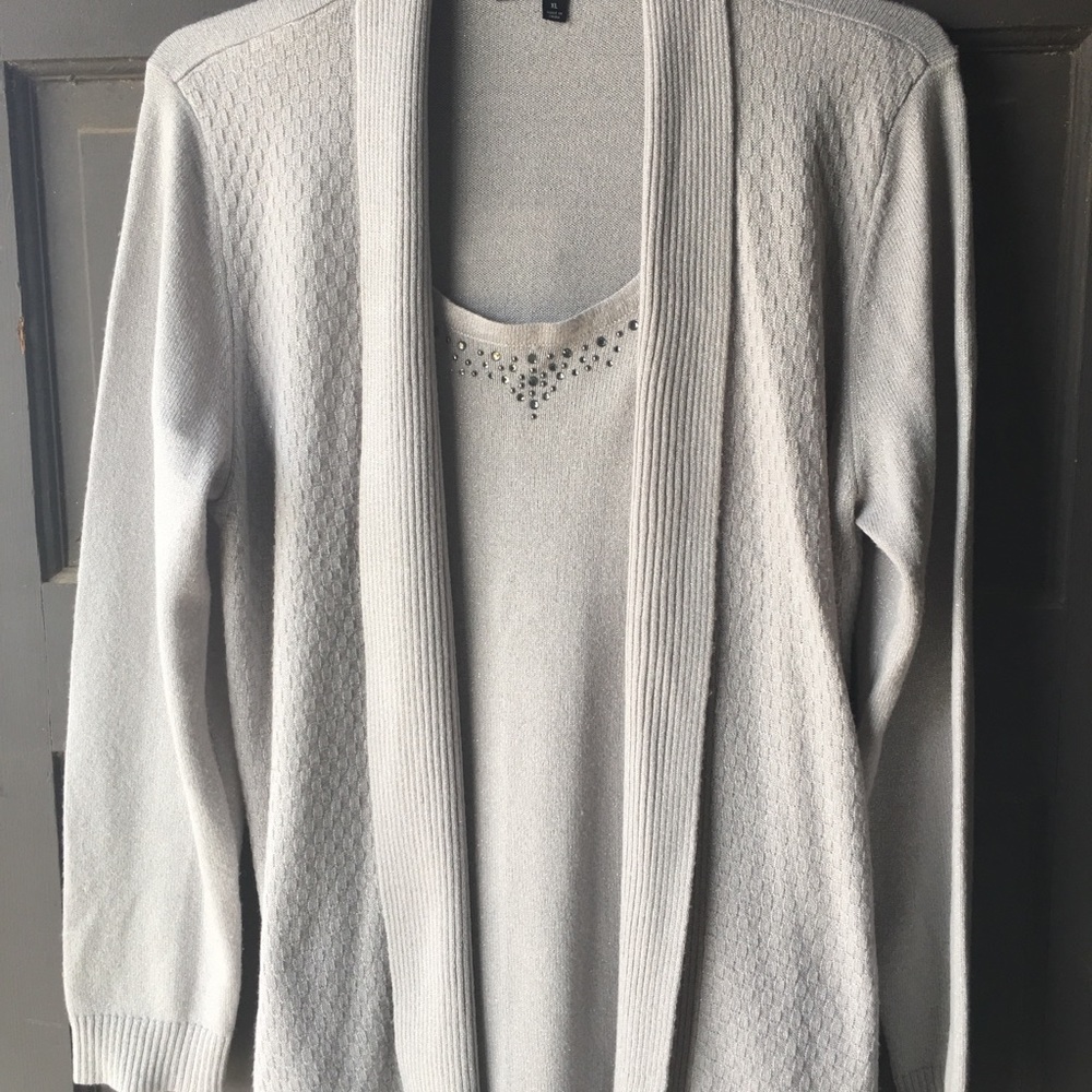 Beautiful silver sweater set